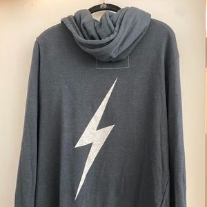 Aviator Nation Bolt Sweatshirt Charcoal UNISEX XL